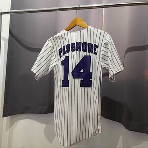 Men's Baseball Jersey - White and Purple